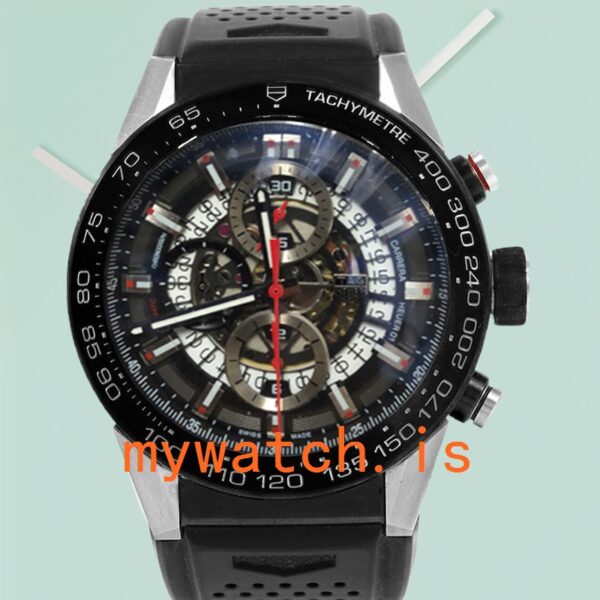 Tag Heuer Carrera CAR2A1Z.FT6051 Mens 40mm Silver-tone Rubber Band: Genuine vs. Replica