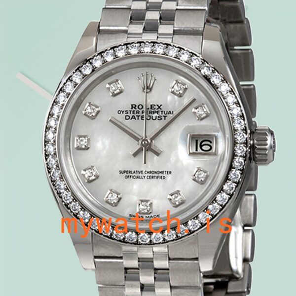 Rolex Datejust m279384rbr-0011 Ladies 28mm Mother of Pearl Dial Diamond Bezel: A Timeless Elegance