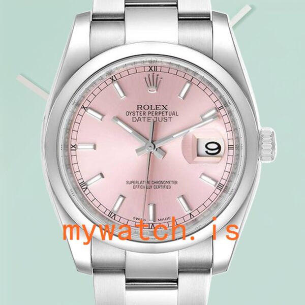 Rolex Datejust Men’s 36mm 116200PSO Stainless Steel Pink Dial: A Timeless Classic