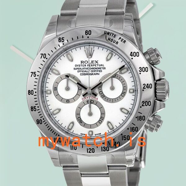 Rolex Daytona Mens 116520-WSO 40mm Silver-tone: Genuine vs. Replica Analysis