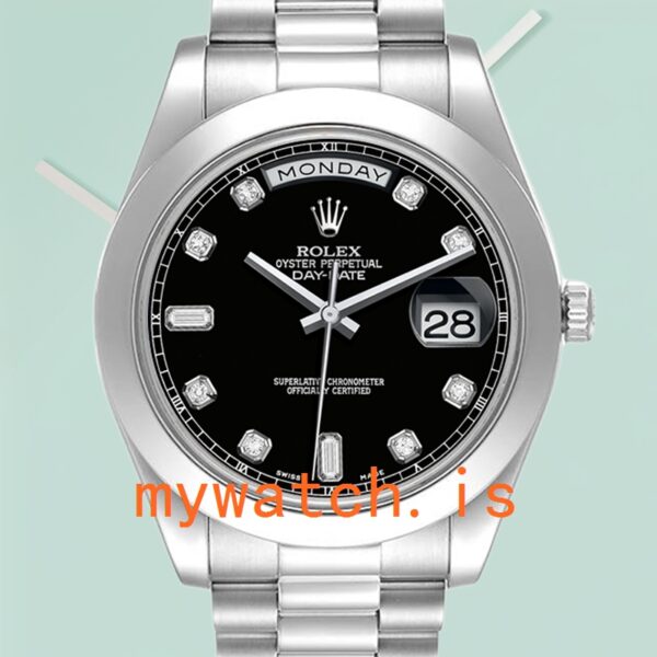 Rolex Day-Date 41mm 218206 Mens Black Dial: A Timeless Masterpiece